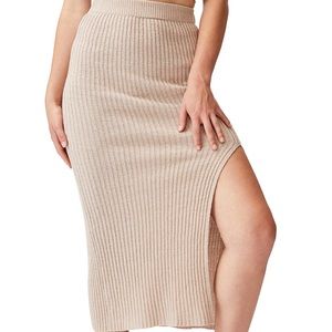 NWT Cotton On High Waisted Knit Skirt